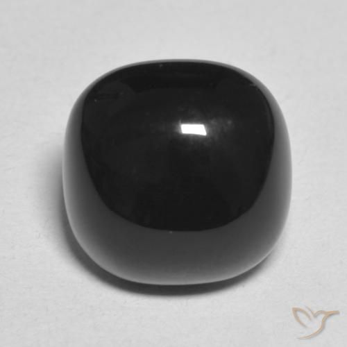 4.54ct 자연스러운 검은색 오닉스, 방석, 불투명체