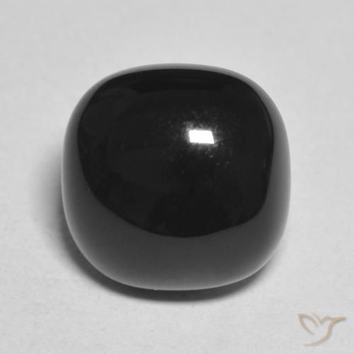 4.85ct 자연스러운 검은색 오닉스, 방석, 불투명체