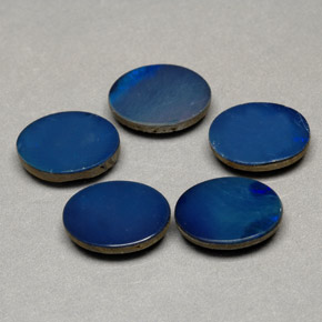 캐럿 천연 멀티컬러 오팔 더블릿 보석, 타원형 컷, 7.7×5.8 mm, 불투명체