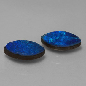캐럿 천연 멀티컬러 오팔 더블릿 보석, 마퀴즈, 8.1×4.2 mm, 불투명체