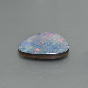 2.09캐럿 천연 멀티컬러 오팔 더블릿, 멋진 모양, 13×9 mm, 불투명체