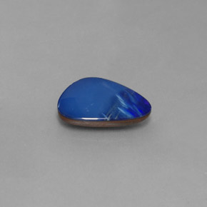 2.88캐럿 천연 멀티컬러 오팔 더블릿, 멋진 모양, 14.3×10.2 mm, 불투명체