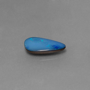 1.30캐럿 천연 멀티컬러 오팔 더블릿, 멋진 모양, 13×6.7 mm, 불투명체