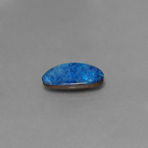 1.20캐럿 천연 멀티컬러 오팔 더블릿, 멋진 모양, 11.6×6.5 mm, 불투명체
