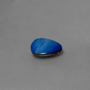 1.06캐럿 천연 멀티컬러 오팔 더블릿, 멋진 모양, 9.6×7.5 mm, 불투명체