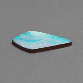 7.20캐럿 천연 멀티컬러 오팔 더블릿, 멋진 모양, 27×11.2 mm, 불투명체