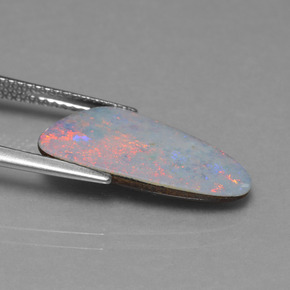 3.40캐럿 천연 다색 오팔 이중선, 멋진 모양, 불투명체