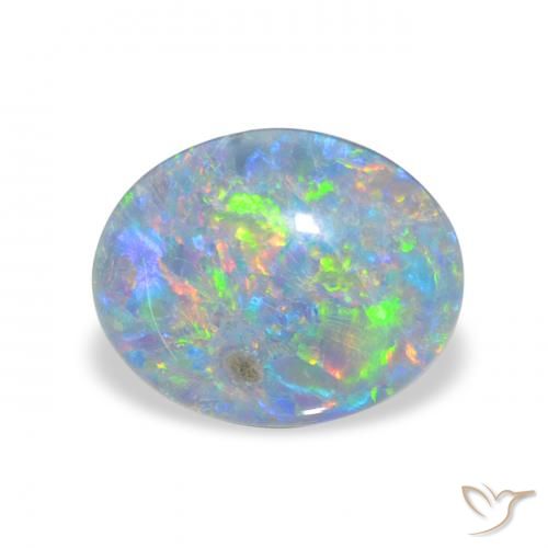 2.31ct 자연스러운 다색 오팔 트리플렛, 타원형, 불투명체