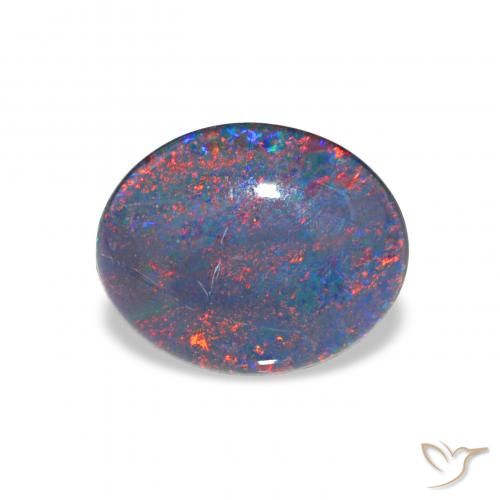 2.40ct 다색 오팔 트리플렛, 타원형, 불투명체