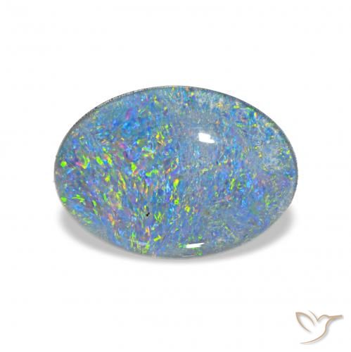 3.52ct 다색 오팔 트리플렛, 타원형, 불투명체