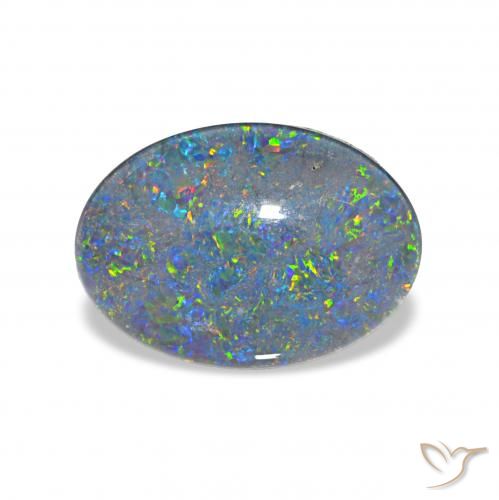 3.70ct 다색 오팔 트리플렛, 타원형, 불투명체