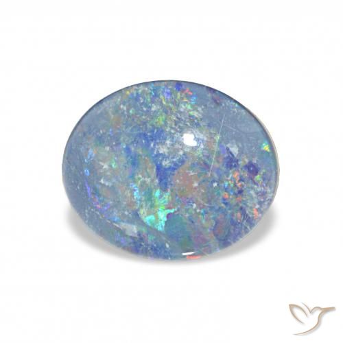 2.86ct 다색 오팔 트리플렛, 타원형, 불투명체