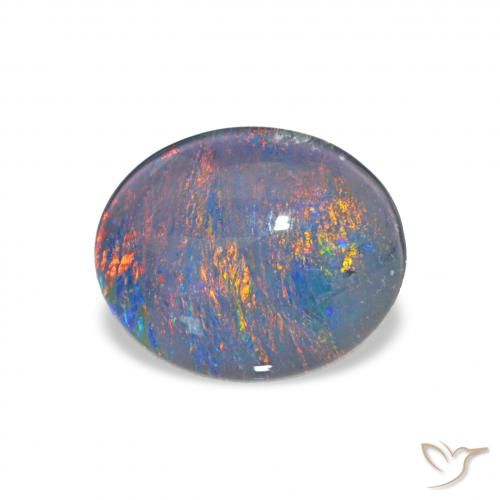 2.51ct 다색 오팔 트리플렛, 타원형, 불투명체