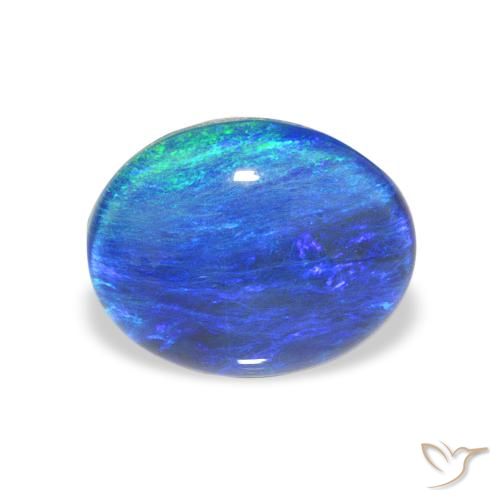 2.79ct 자연스러운 다색 오팔 트리플렛, 타원형, 불투명체