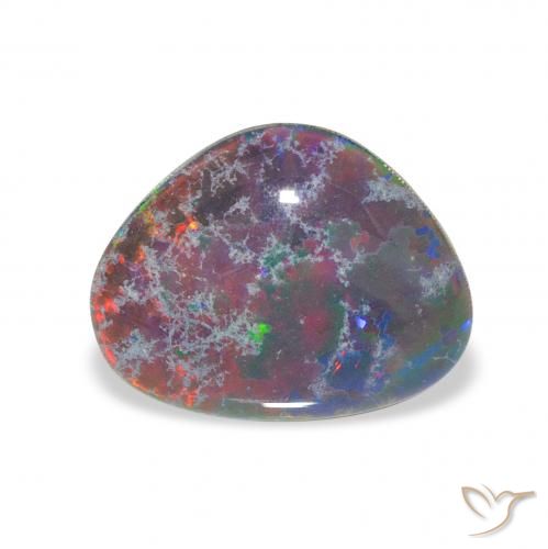 3.38ct 자연스러운 다색 오팔 트리플렛, 일조, 불투명체
