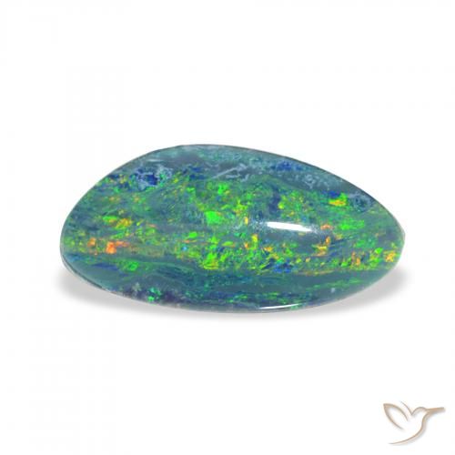 2.36ct 자연스러운 다색 오팔 트리플렛, 팬시한, 불투명체