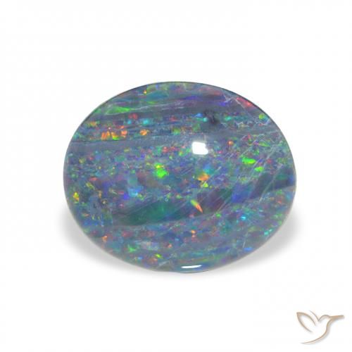 2.03ct 자연스러운 다색 오팔 트리플렛, 타원형, 불투명체