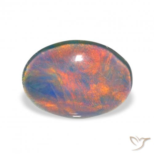 3.48ct 자연스러운 다색 오팔 트리플렛, 타원형, 불투명체