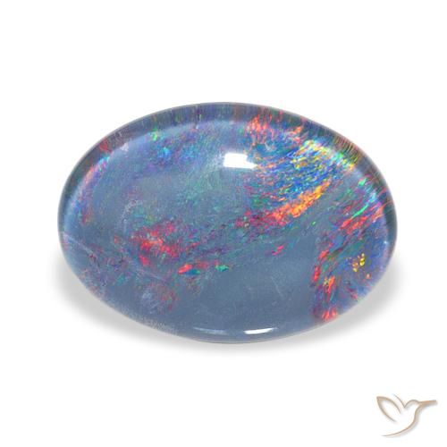 4.28ct 다색 오팔 트리플렛, 타원형, 불투명체