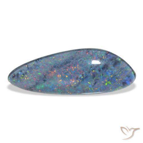 4.44ct 자연스러운 다색 오팔 트리플렛, 팬시한, 불투명체