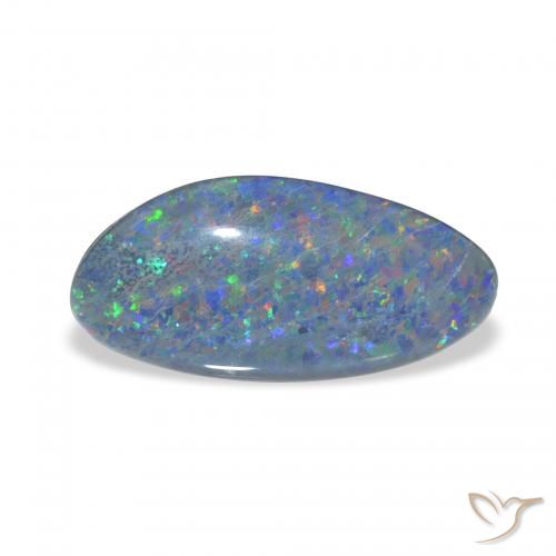 3.62ct 다색 오팔 트리플렛, 팬시한, 불투명체