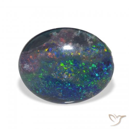 2.70ct 자연스러운 다색 오팔 트리플렛, 타원형, 불투명체