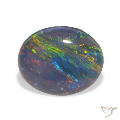 2.71ct 자연스러운 다색 오팔 트리플렛, 타원형, 불투명체