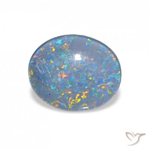 2.90ct 다색 오팔 트리플렛, 타원형, 불투명체