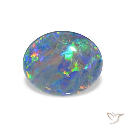 2.33ct 다색 오팔 트리플렛, 타원형, 불투명체