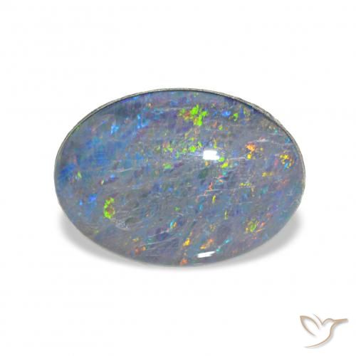 3.88ct 다색 오팔 트리플렛, 타원형, 불투명체