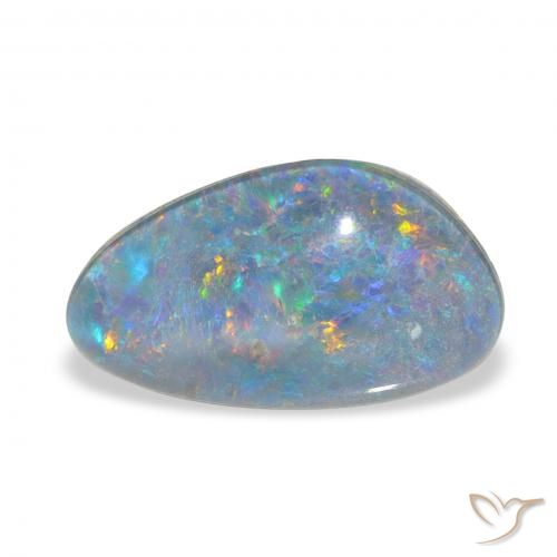 3.39ct 다색 오팔 트리플렛, 팬시한, 불투명체