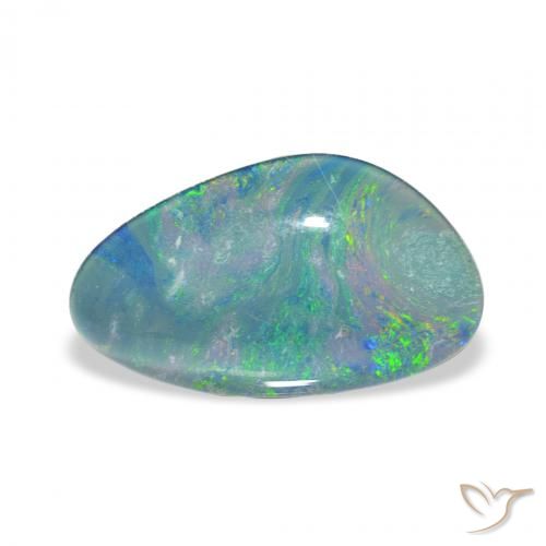 3.34ct 자연스러운 다색 오팔 트리플렛, 팬시한, 불투명체