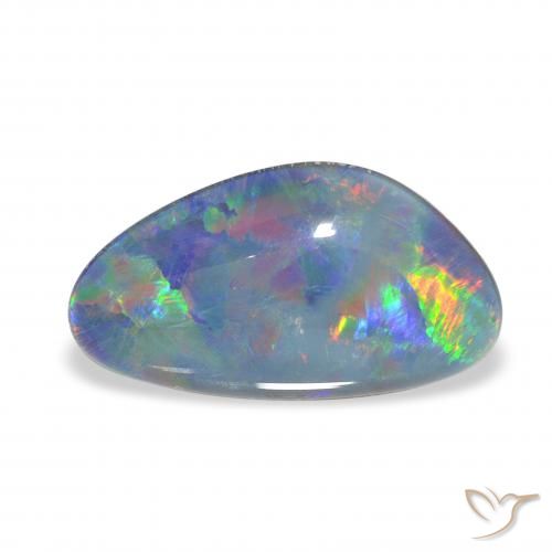 4.20ct 자연스러운 다색 오팔 트리플렛, 팬시한, 불투명체