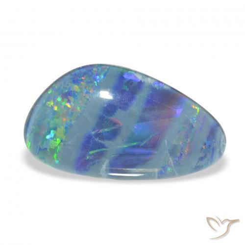7.90ct 다색 오팔 트리플렛, 팬시한, 불투명체