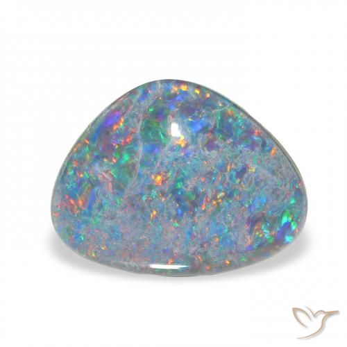 3.88ct 다색 오팔 트리플렛, 팬시한, 불투명체