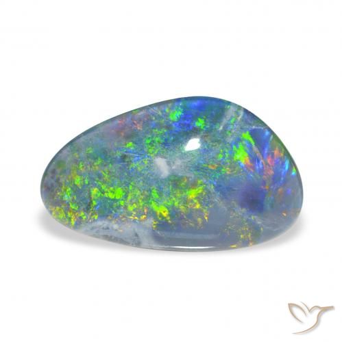 3.45ct 자연스러운 다색 오팔 트리플렛, 팬시한, 불투명체