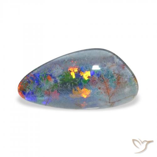 3.56ct 다색 오팔 트리플렛 보석, 팬시한, 불투명체