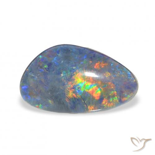 3.36ct 다색 오팔 트리플렛, 팬시한, 불투명체