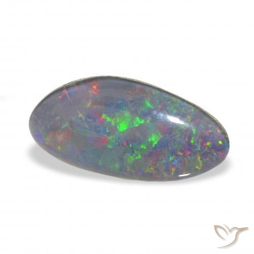 3.28캐럿 천연 다색 오팔 트리플렛, 팬시한, 불투명체