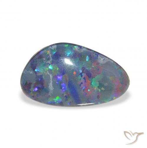 3.58ct 다색 오팔 트리플렛, 팬시한, 불투명체