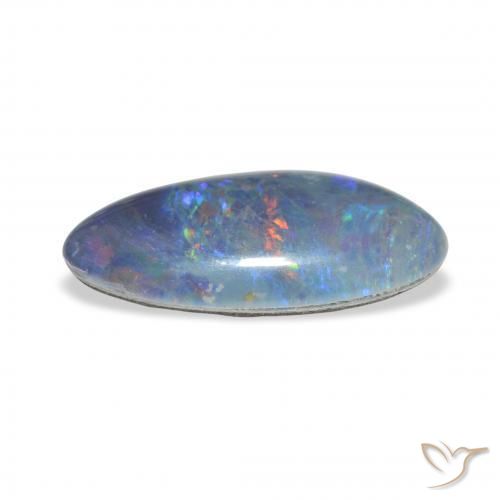 3.48캐럿 천연 다색 오팔 트리플렛, 팬시한, 불투명체