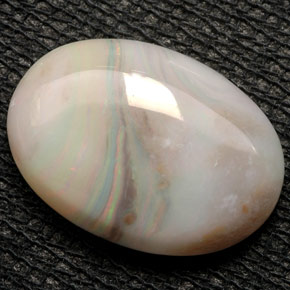 6.06캐럿 천연 멀티컬러 오팔, 투명한, 17.2×12.2 mm, 투명/반투명