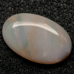 2.46캐럿 천연 멀티컬러 오팔, 타원형 컷, 14.7×9.3 mm, 불투명체