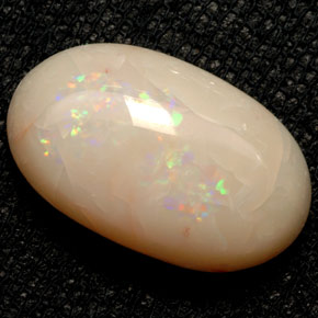 7.70캐럿 천연 멀티컬러 오팔, 투명한, 18.5×11.2 mm, 투명/반투명