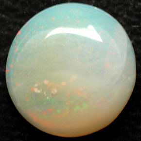 1.88캐럿 천연 멀티컬러 오팔, 투명한, 9.89 mm, 투명/반투명