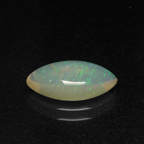 1.31캐럿 천연 멀티컬러 오팔, 마퀴즈, 12.2×6 mm, 투명한