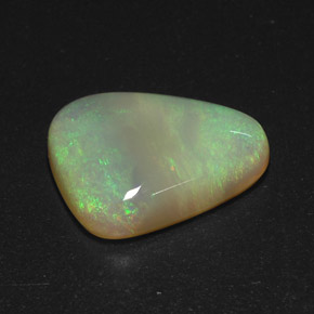10.15캐럿 천연 멀티컬러 오팔, 투명한, 18.8×15.7 mm, 투명/반투명