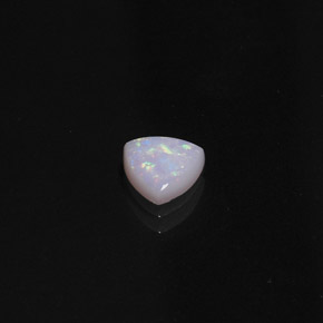 0.66캐럿 천연 멀티컬러 오팔, 투명한, 7.1×7 mm, 투명/반투명