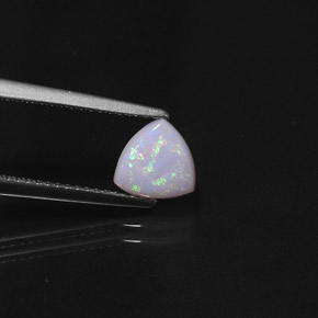 0.66캐럿 천연 멀티컬러 오팔, 투명한, 7.1×7 mm, 투명/반투명