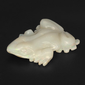 24.78캐럿 천연 멀티컬러 오팔, 멋진 모양, 31.5×24.5 mm, 불투명체